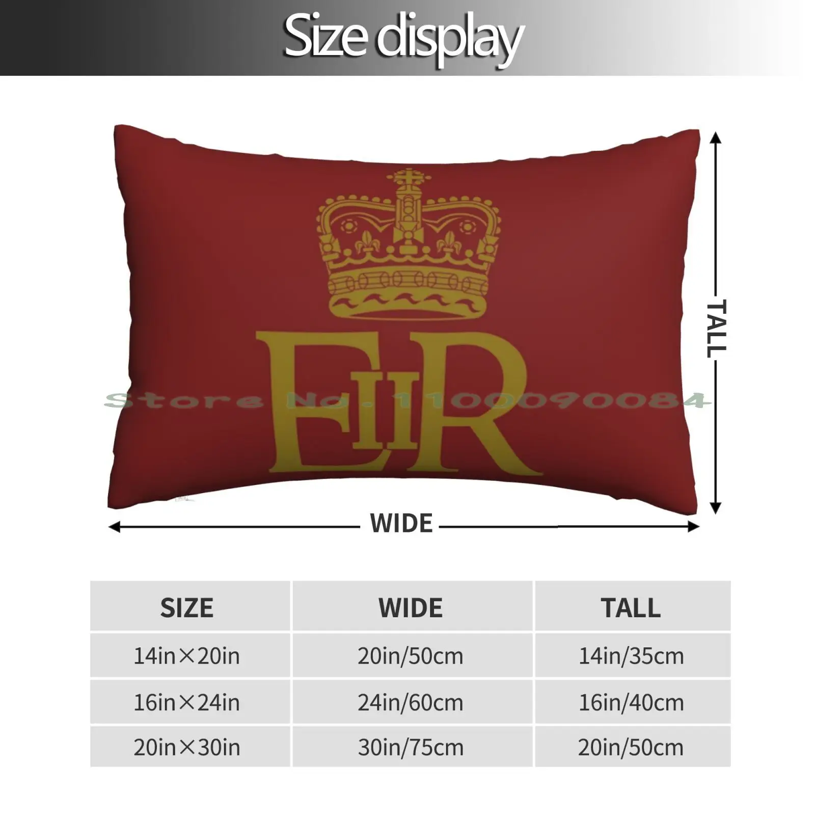 The Royal Cypher Of Queen Elizabeth Ii Pillow Case 20x30 50*75 Sofa Bedroom The Royal Cypher Of Queen Elizabeth Ii England