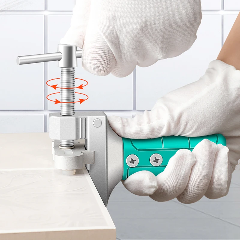 AIRAJ Glass Tile Cutter Tool Kit Tile Cutter Hand Tools Set with Alloy Steel Blades, Spacers, Special Oil Bottles Tape Measure