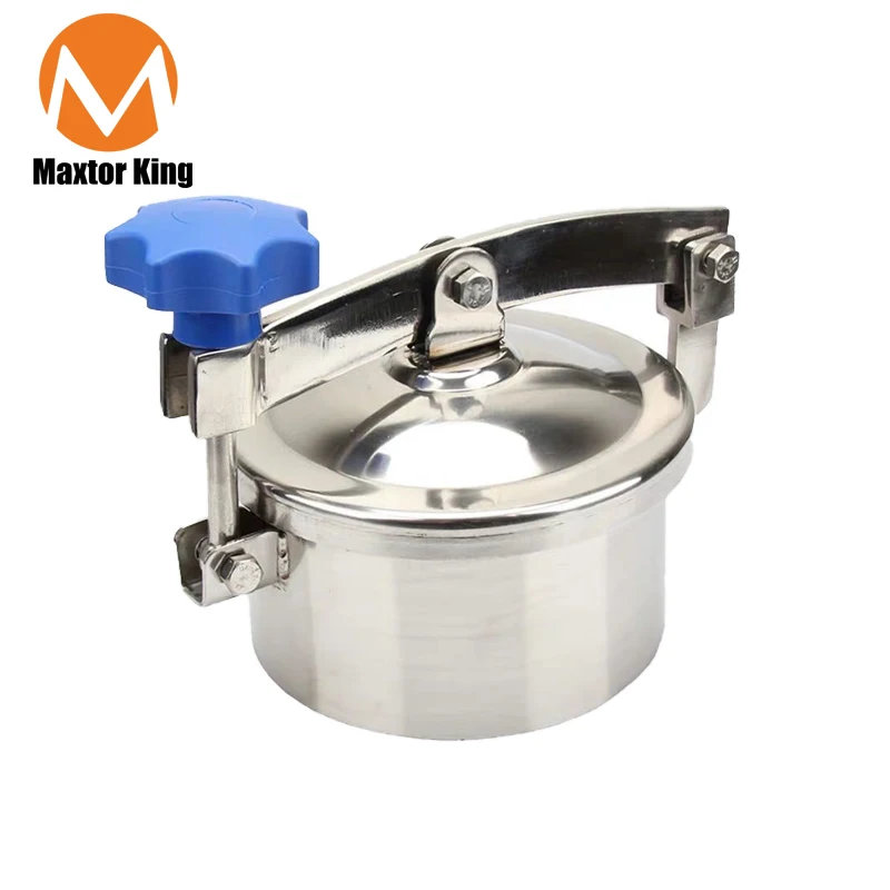 MK 400-600mm Non-pressure Round Manhole Cover Sanitary Manway Door SS304 Stainless Steel