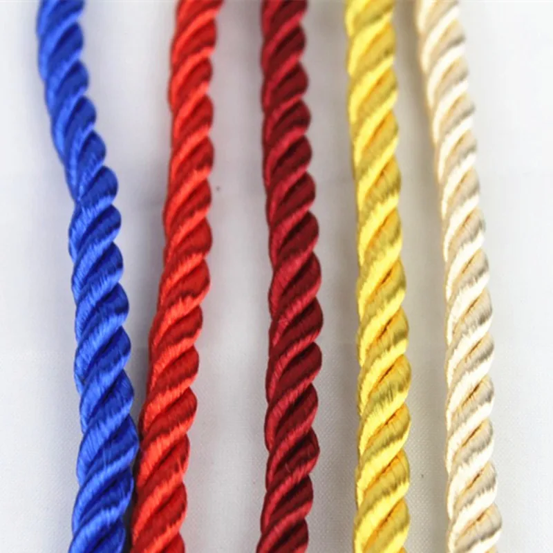 5yards Paracord Rope 5mm 3-Strand Polypropylene Rope Home Decoration Accessories Rope For Bracelet Rustic Home Decor