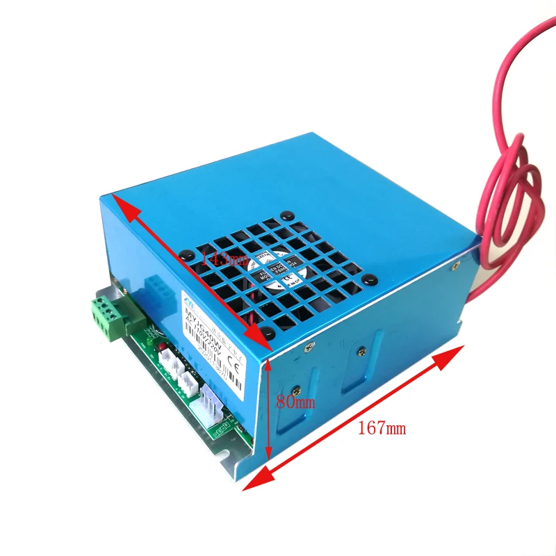 ZYE ليزر امدادات الطاقة MYJG40W لقطع الليزر CO2 وآلة نقش الختم الصغيرة