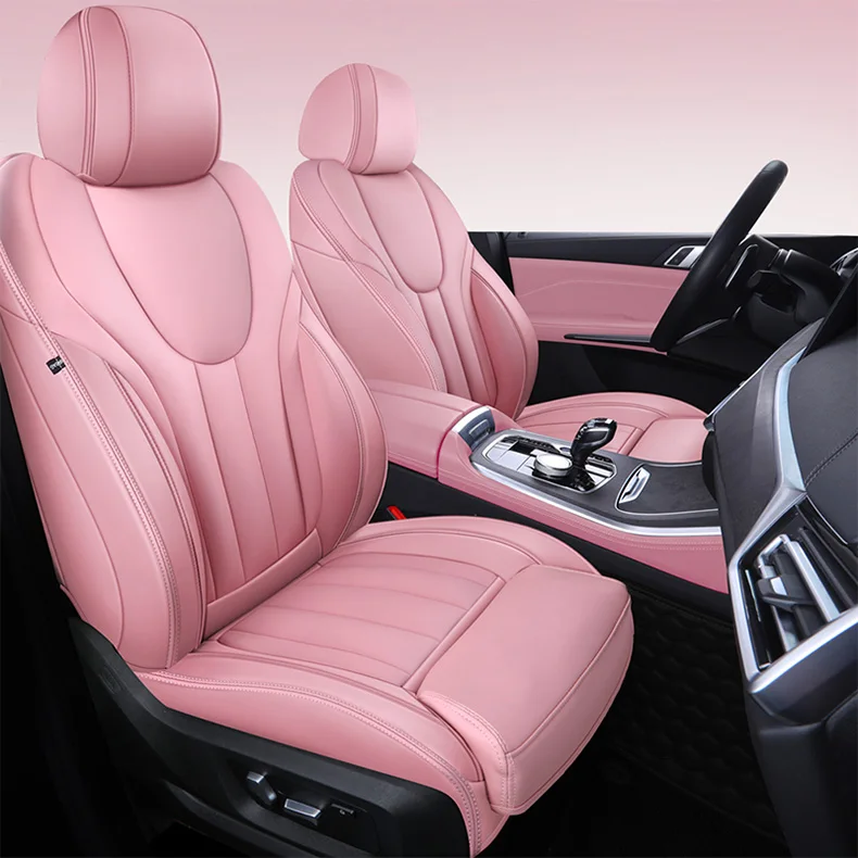 

Custom Car Seat Cover pu Leather full set For Acura ILX RDX RL TL MDX Car Seat Protectors pink seat covers for car accessories