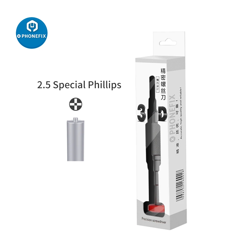 PHONEFIX 3D-Präzisions-Schraubendreher-Set zum Zerlegen von 3D-Bolzen für iPhone Samsung Handy-Reparatur Schraubendreher Handwerkzeug – Detail 7