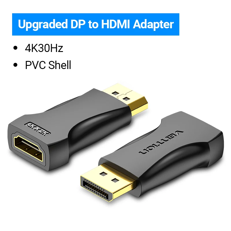 Ventie Display Port naar HDMI 4K Male naar DP naar HDMI Female Audio Converter voor PC Projector TV DisplayPort naar HDMI Adapter