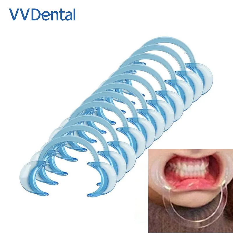 VVDental C-Shape Cheek Retractor, Dentes Whitening Abridor De Boca, Espalhador De Boca, Abridor De Forma De Lábios, Dentista Ferramenta Ortodôntica,