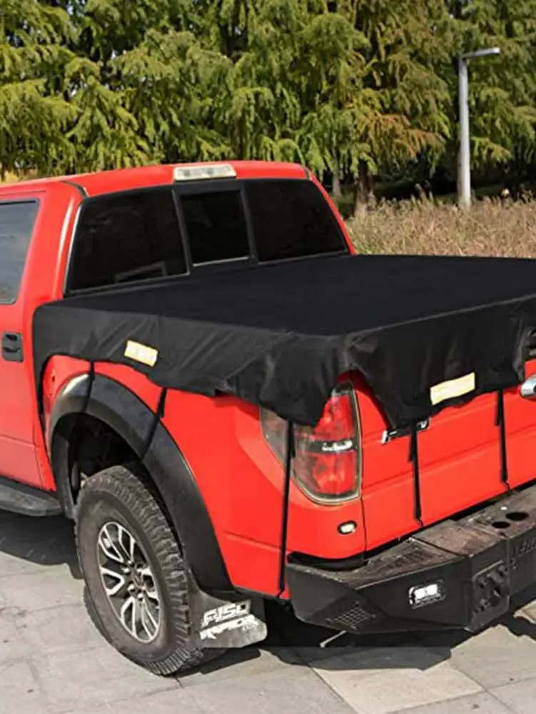Universal Waterproof Truck Tail Cover Dustproof Pickup Canvas Canopy Windproof Awning Bed Cloth Cover Tent For Car Accessories