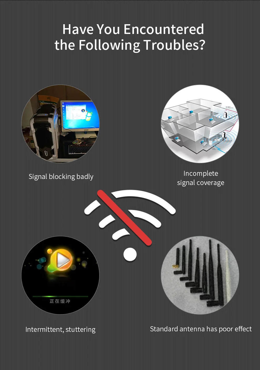 Comfast Dual-Frequency 2 Antena Port Basis Merek Kemasan Produk Jadi Antena + Set Dasar CF-ANT2526I