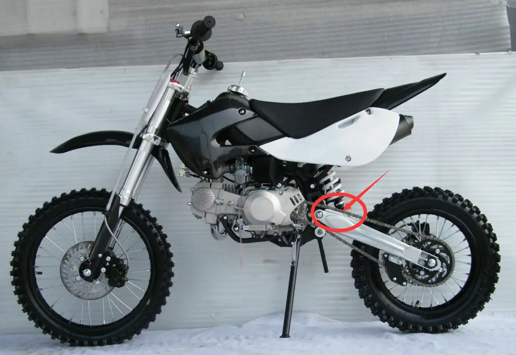 오토바이 체인 러너 나일론 슬라이더 스윙 암 프로텍터, 110cc 125cc 140cc 160cc