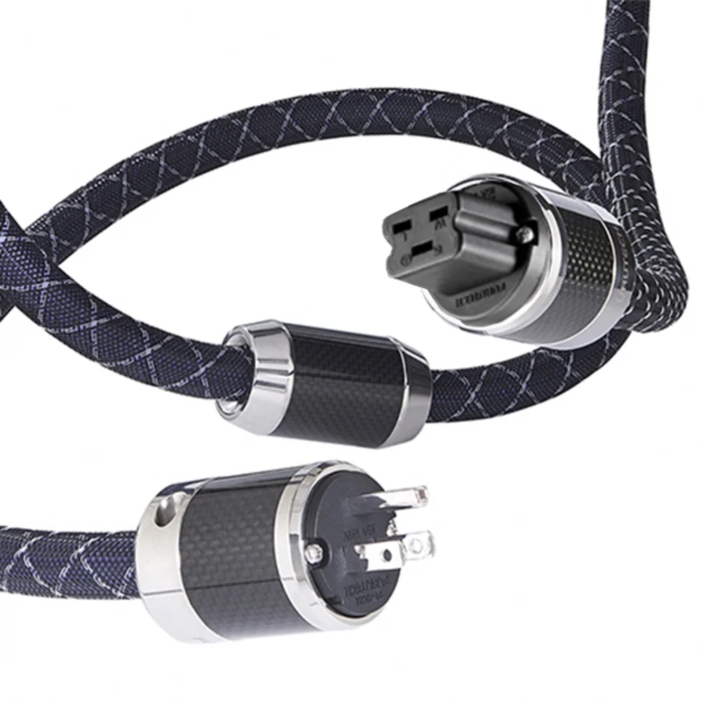 Furutech nanoflux-18 OCC 20A FI-52 (R) Rhodium carbon fiber fever EU AC power cable FI-E50 plug fever audio Schuko HiFi