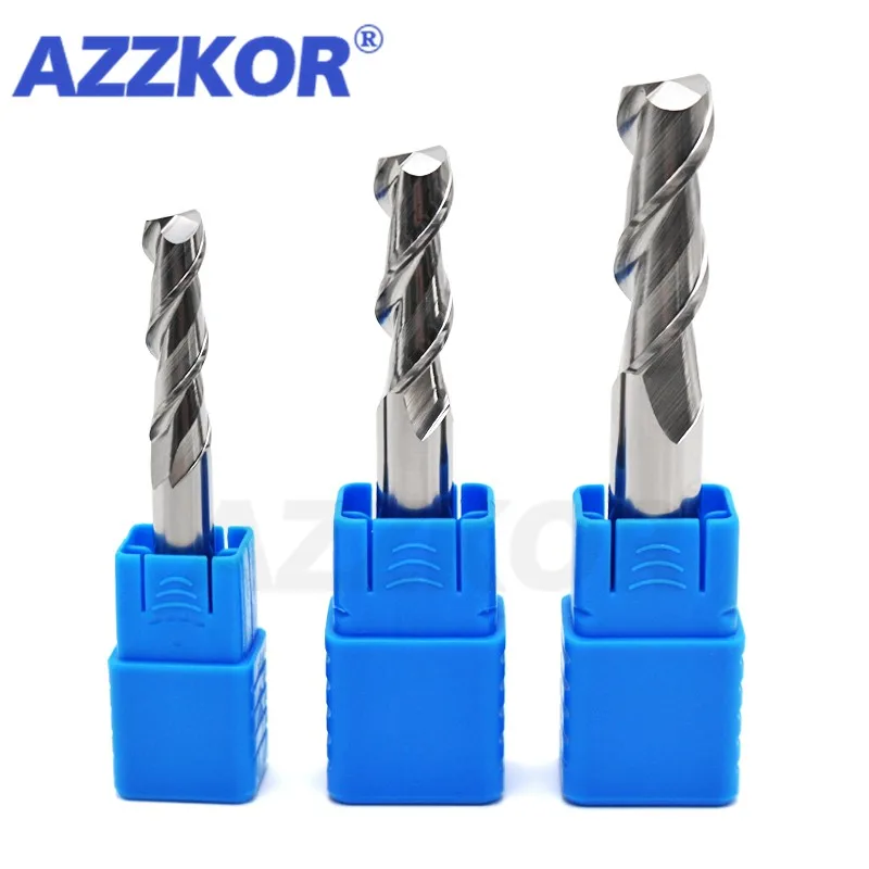 Milling Cutter Alloy Coating Tungsten Steel Tool By Aluminum CNC Maching 2 Blade Endmills Top Milling Cutter Wood Milling Cutter