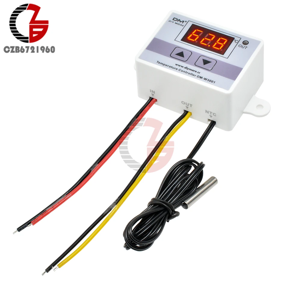 12V 24V 110V 220V Digital Thermostat Temperature Controller Regulator Thermometer Thermoregulator Aquarium Incubator Temp Sensor