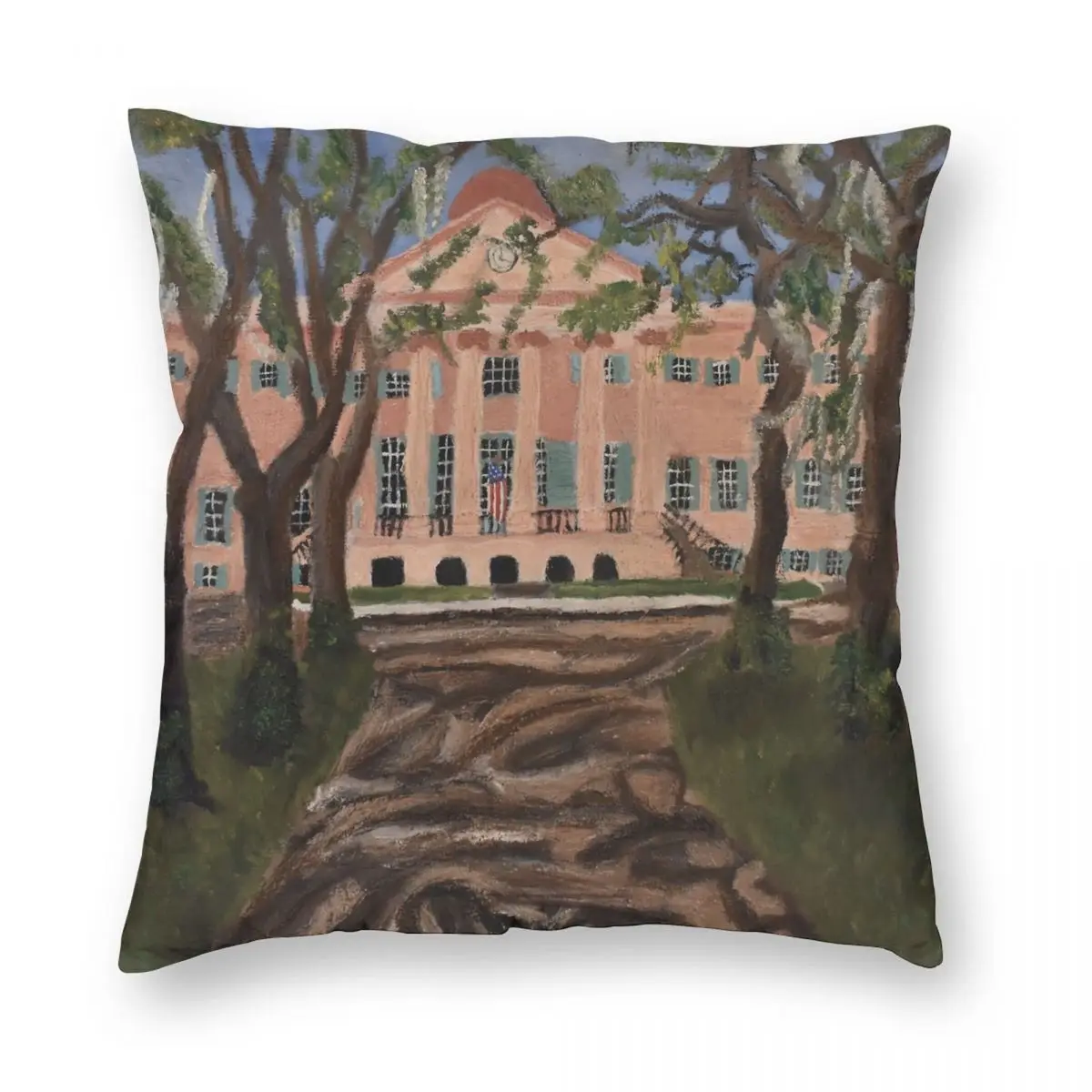 The Cistern Yard College Of Charleston Pillowcase Polyester Linen Velvet Printed Zip Decor Pillow Case Car Cushion Cover 45x45