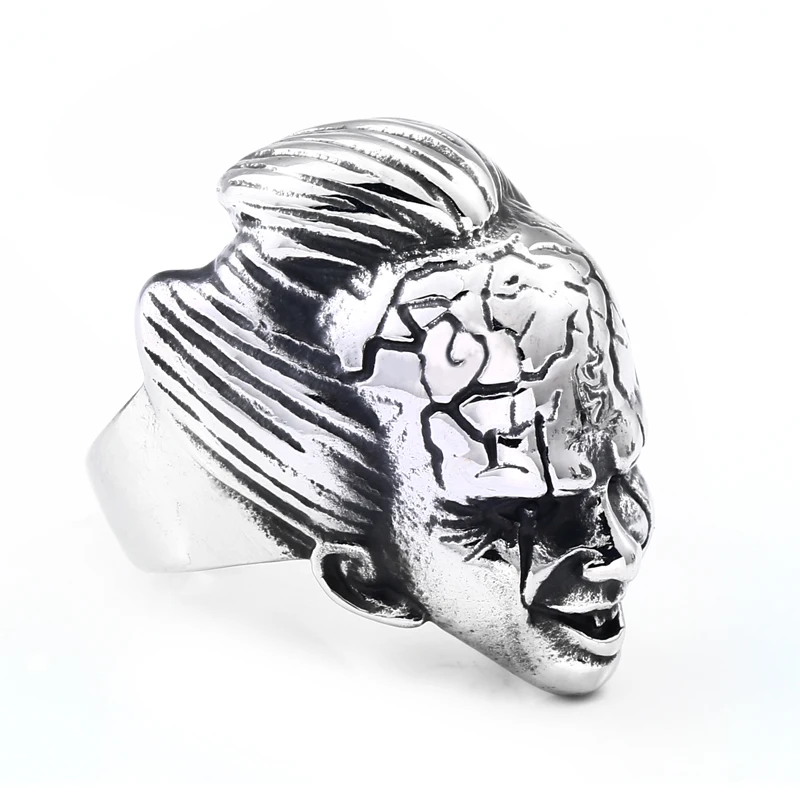 BEIER Punk Rock ring 316L stainless steel Cool Unique Design Movie Jack Face Funny Jewelry for man BR8-696