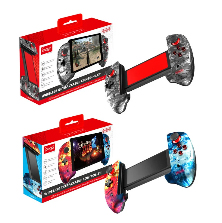 S iPEGA PG-9083S Red Bat Bluetooth Gamepad Bluetooth 4.0 أنيق يعمل باللمس دوران 360 درجة لنظام iOS / Android / PC / WIN