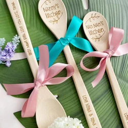 Personalised Wooden Spoon,Engraved Wooden Spoon , Mother's Day Gifts, Best Moms promoted to Grandma Party Decor