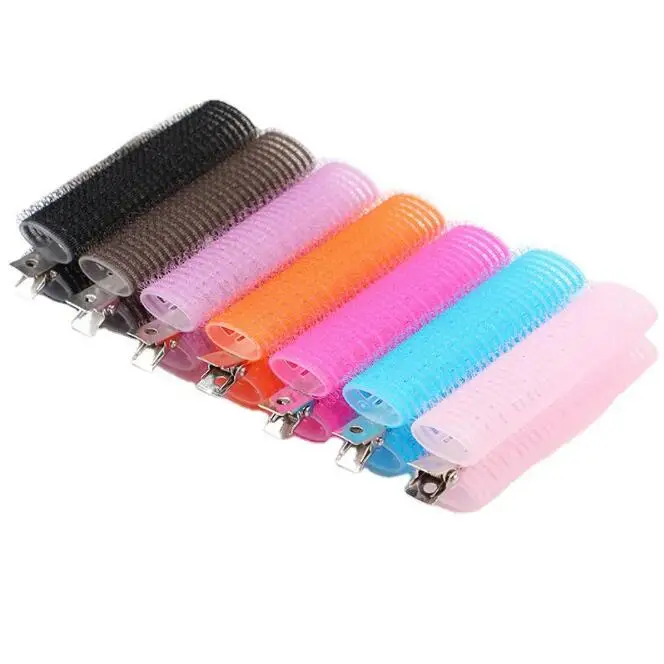 

120Pcs/Lot DIY Roll Nylon Air Bangs Curlers Lazy Fluffy Hair Clips Roots Curling Irons Hairpins Tools Accessories HA1947