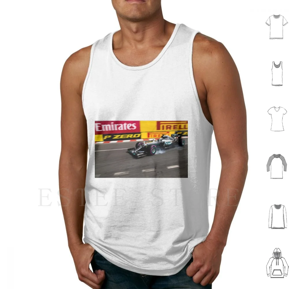 Monaco 2016 Tank Tops Vest Cotton Monaco 1 Formula Race Racing Vettel Kimi Verstapen Max Torro Rosso Rozberg Speed Adrenaline