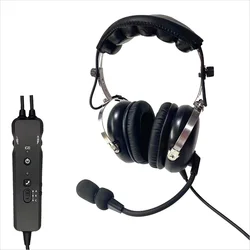 VOIONAIR Headphone Pilot Headset Active Noice Reduce ( ANR ) with Comfortable Ear Pad MP3 Support GA Plugs