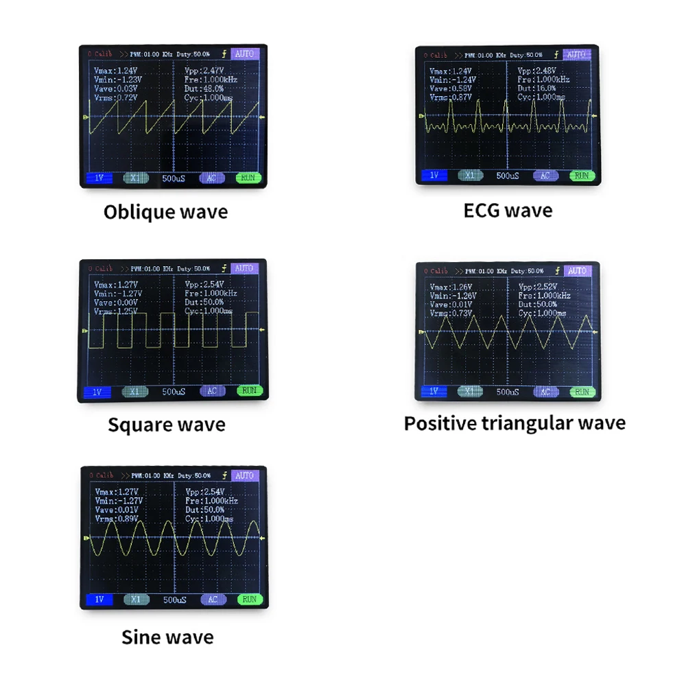 ประกอบ15001K ดิจิตอล Oscilloscope กับกรณีกล่อง80KHz PWM Dropshipping