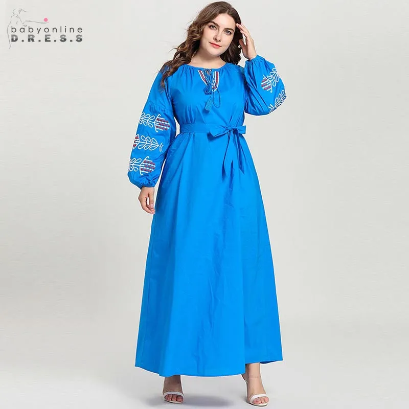 

Middle East Blue Arabic Long Evening Dress Pattern A-line With Tassel Dubai Evening Gown Bowknot Robe de Soiree Abendkleider