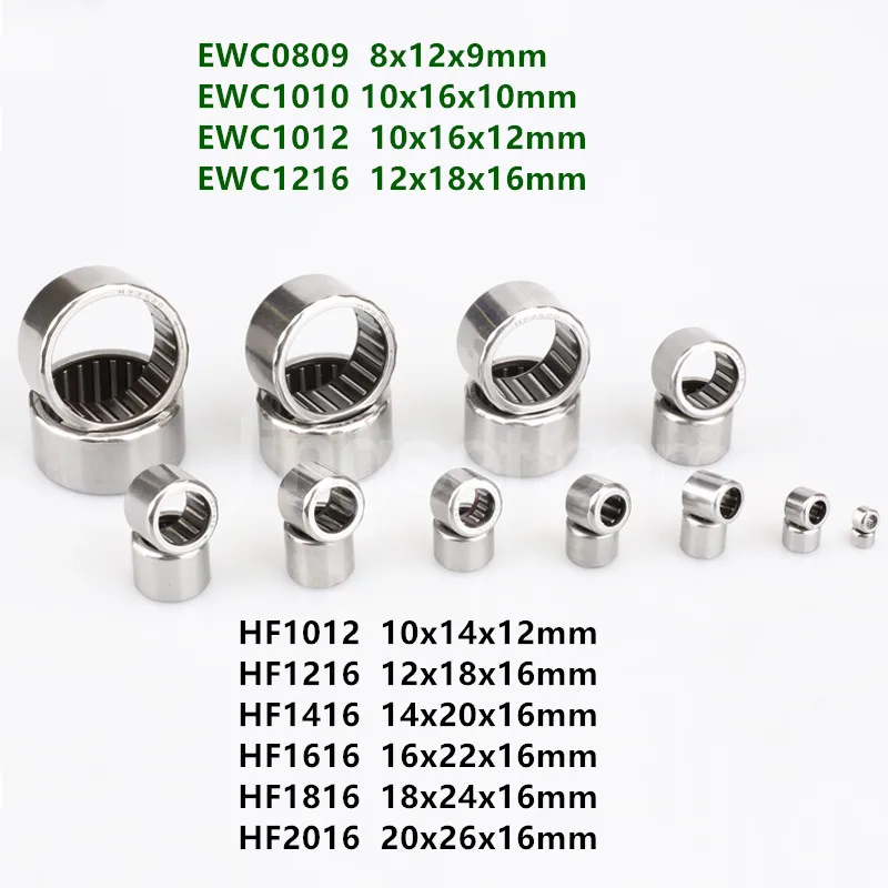 

50pcs one way needle roller bearing HF0809 EWC0809 HF1010 EWC1010 HF1012 EWC1012 HF1216 EWC1216 HF1416 HF1616 HF1816 HF2016