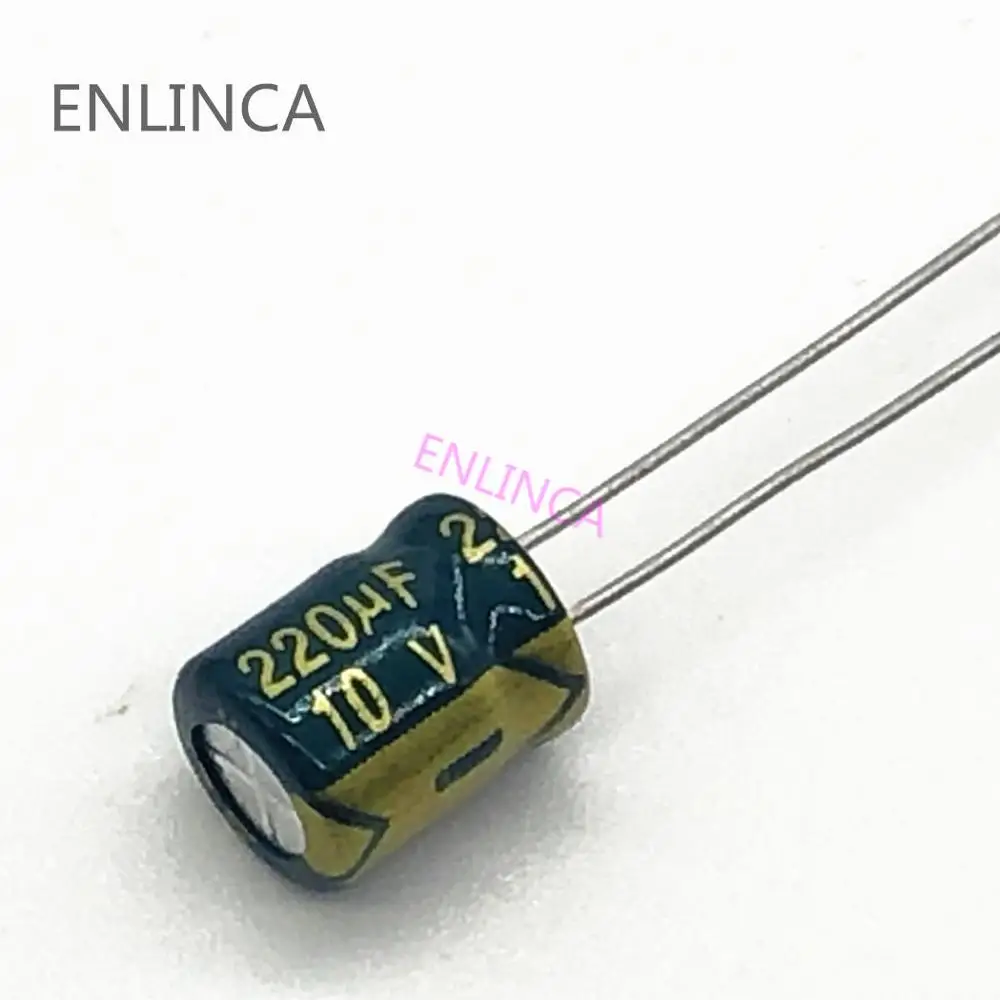 

500pcs/lot 10v 220UF Low ESR / Impedance high frequency aluminum electrolytic capacitor size 6X7 220UF 20%