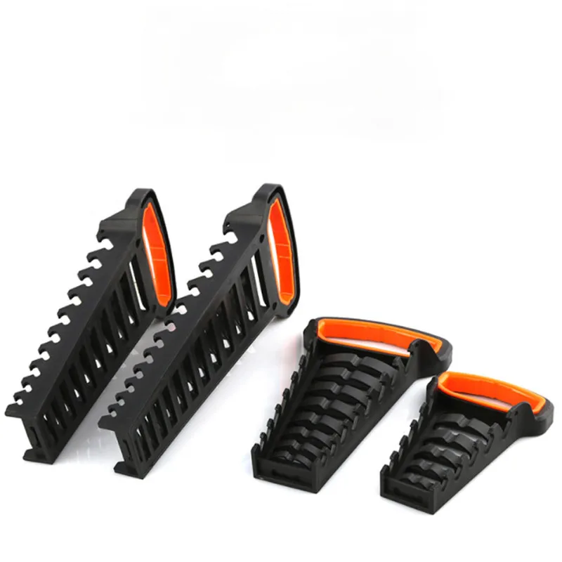 1Pcs Plastic Wrench Rack Storage Tools 5 /8/10/12 Slot Rail Tray Wrench Clip Holder Organizer Standard Spanner Holders