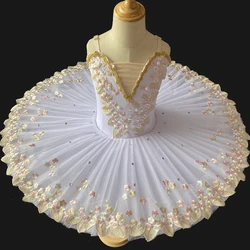 Tutú de Ballet profesional para niñas, vestido de fiesta de bailarina, traje de baile de Ballet para adultos y niños