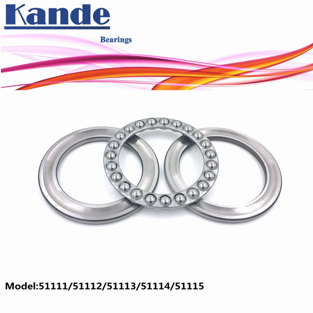 Kande 51111 51112 51113 51114 51115  8111 8112 8113 1pc 60x85x17 ABEC-1 bearing  Flat Thrust Ball Bearing  Axial thrust bearing