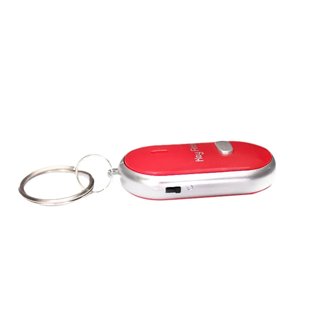 Sound Control Lost Key Finder Locator Keychain LED Light Torch Mini Portable Whistle Key Finder In stock 11 images - 6
