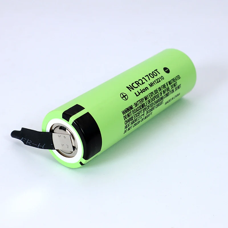 Batería de li-lon de 3,7 V NCR21700T, 4800mAh, 15A, 5C, tasa de descarga, baterías de litio ternarias para coche eléctrico, hojas de níquel DIY