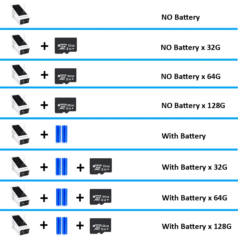 Cámara IP HD de 3MP para exteriores, videocámara de seguridad inalámbrica con WiFi, batería integrada, vigilancia, alarma PIR, alimentada por energía Solar, CCTV