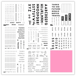 CLEAR STAMP date DIY Scrapbook Card album paper craft silicon rubber roller transparent stamps  118