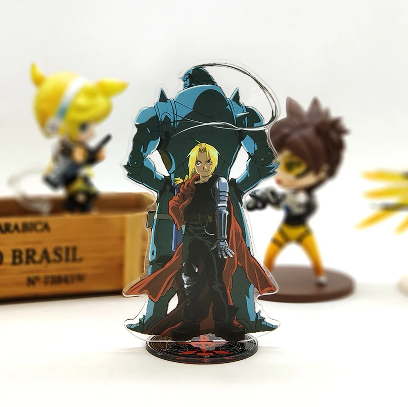 Fullmetal Alchemist brotherhood Edward Alphonse acrylic stand figure model plate holder cake topper ANIME cool