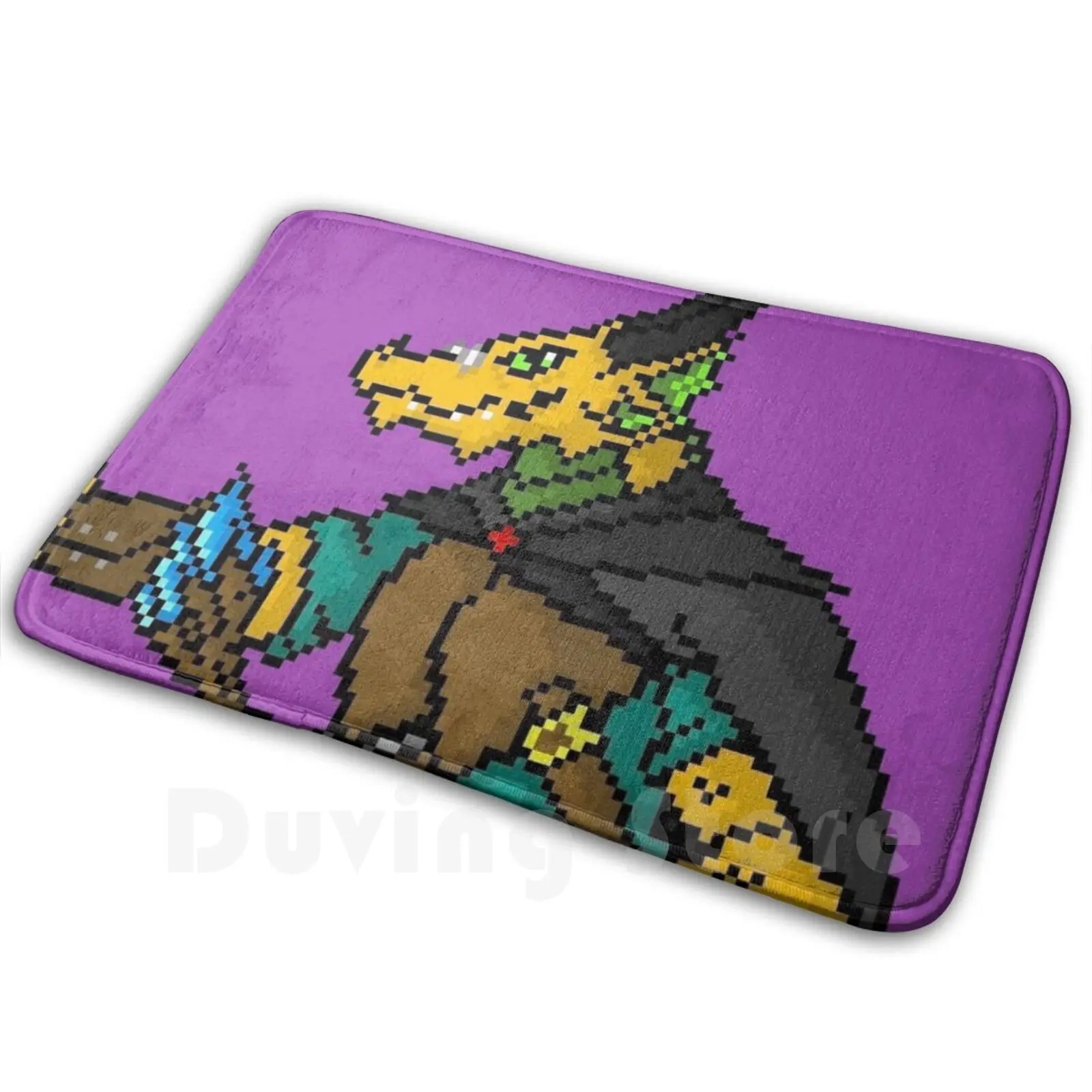 Pixel Dragonborn Sorcerer Carpet Mat Rug Cushion Soft Non-Slip And Sorcerer Pixel