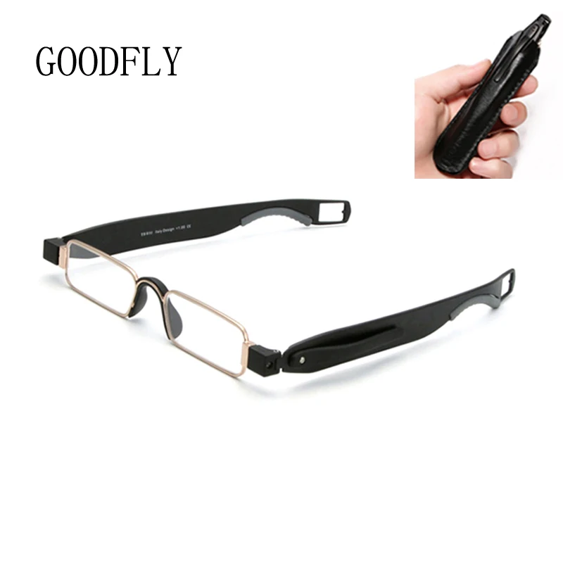 Reading Glasses Men Women Rotation Foldable Portable Glasses With Case Blue Light Blocking Glasses Presbyopic Glasses Eyeglasses