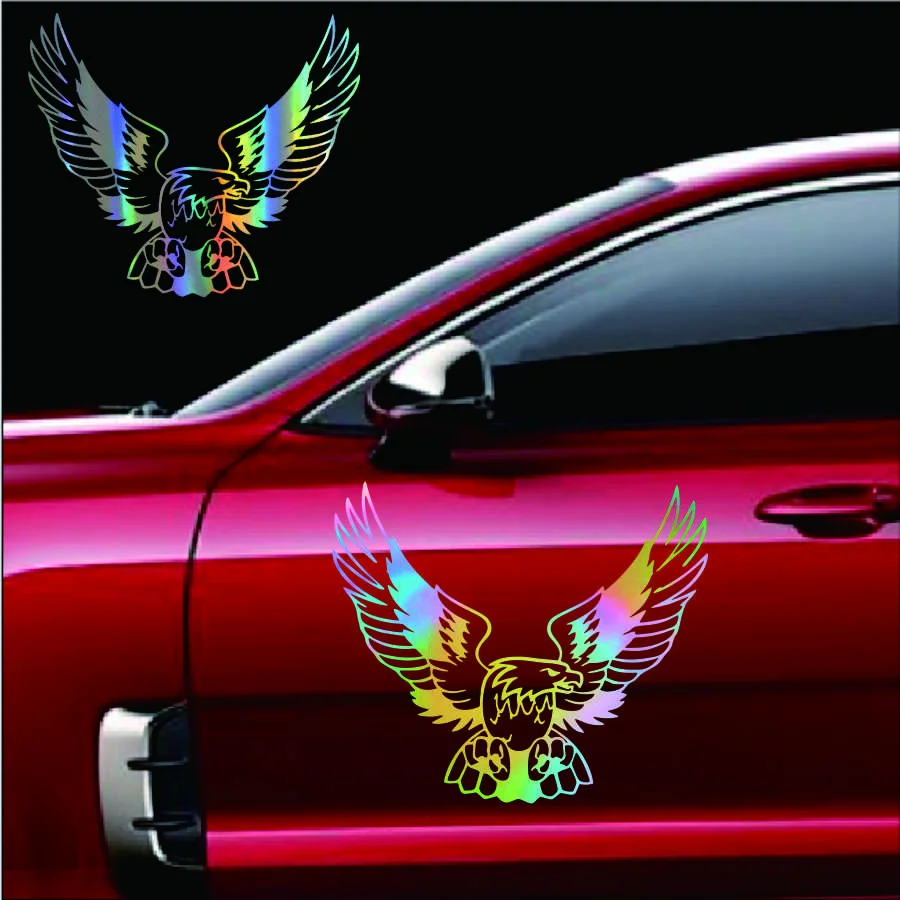 

56x50CM Car door Side Truck Vinyl Sticker DIY Fashion Eagle Decals Car Styling Decoration