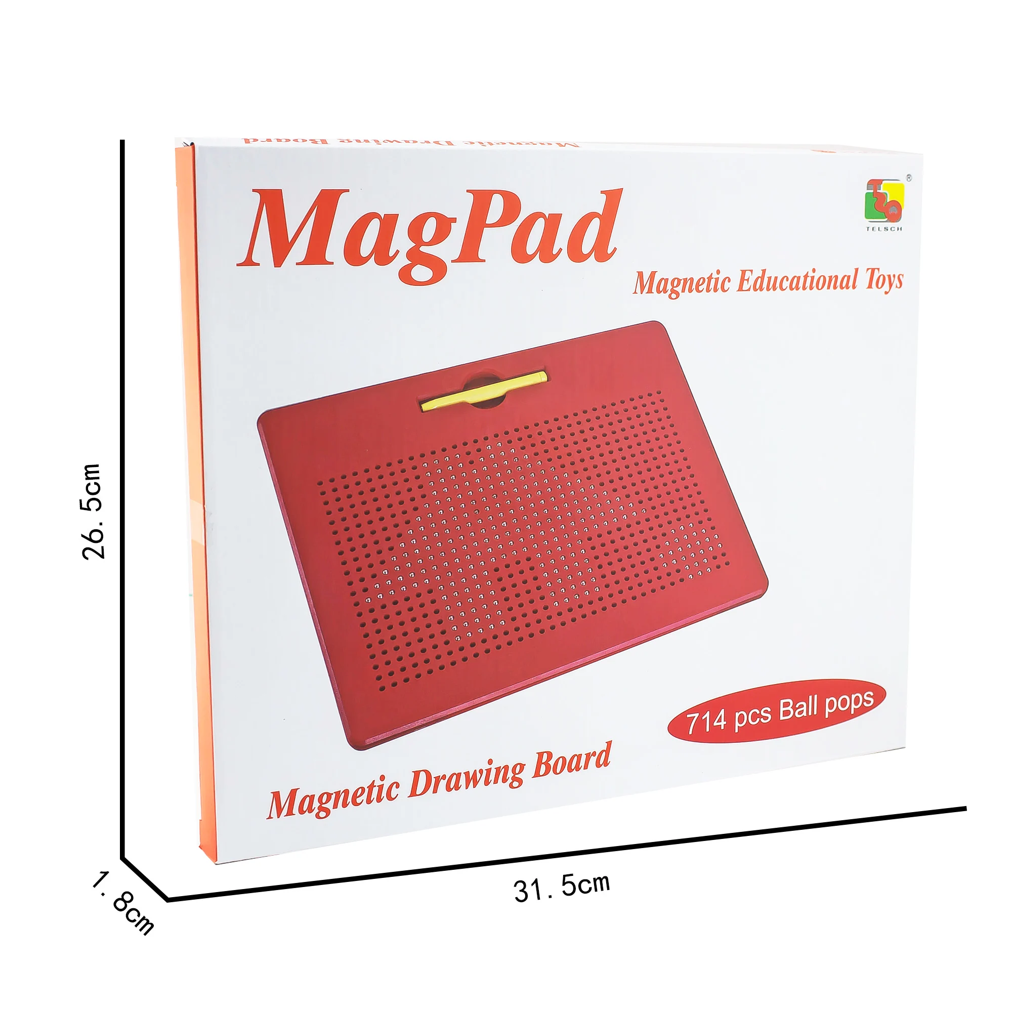 big size magnetic magpad dots magnet beads writing board with stylus pen and 6pcs card educational toys writing and correction