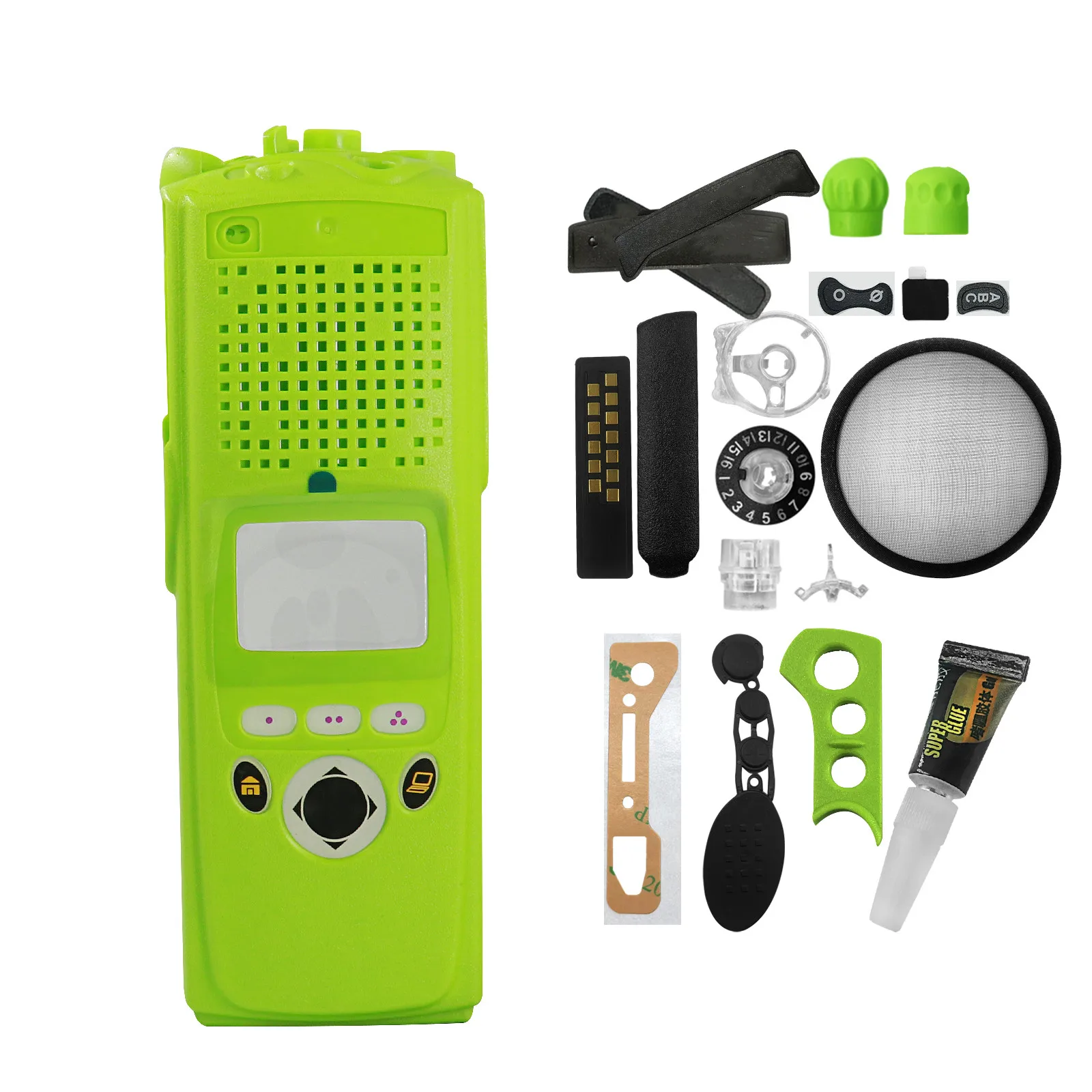 VBLL Green Two-way Radios Limited Keyboard Housing Case kit For XTS5000 M2 Model 2 Walkie Talkie Accessories