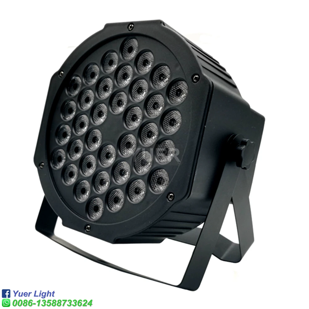 Imagem -03 - Rgb Disco Wash Light Equipment 37 Canais Dmx Led Uplights Strobe dj Party Efeito de Iluminação de Palco 36x3w Novo