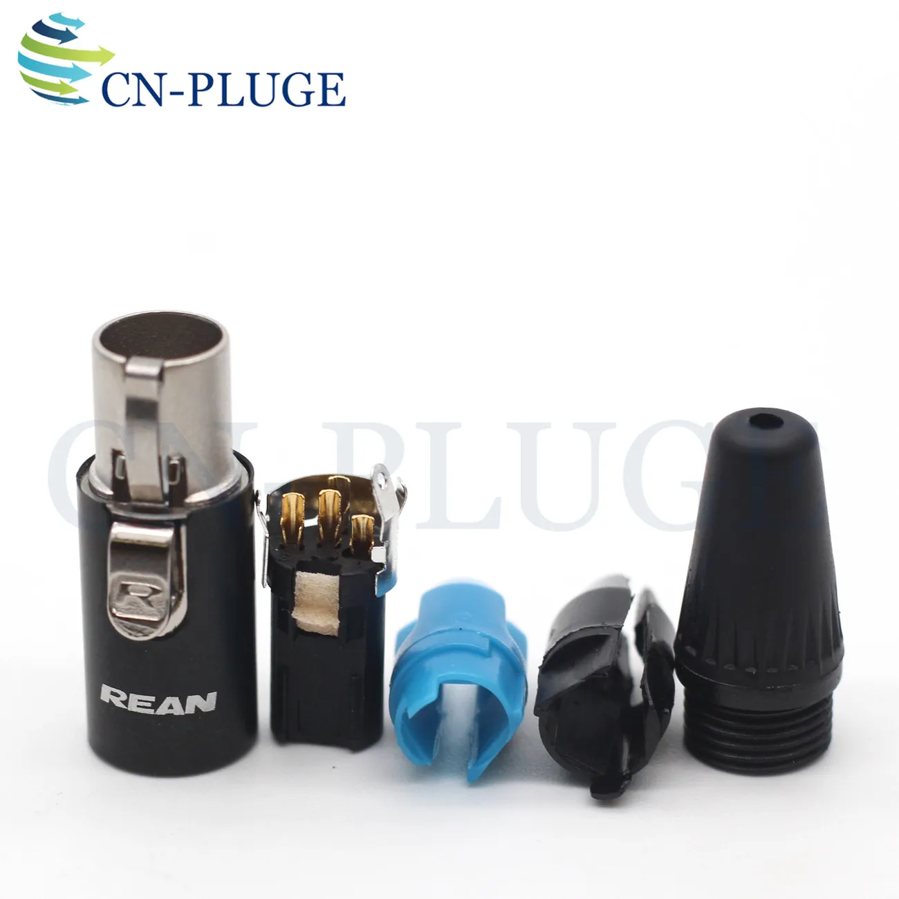 TA4F mini xlr 4 pin Little Lock Connector, Mini XLR Connector,  4-pin female monitor power plug, 833 power plug