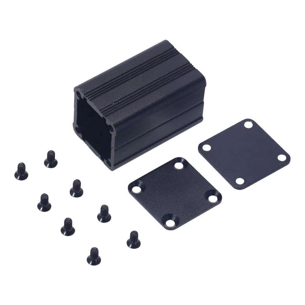 Aluminum Junction Box Waterproof Black Extruded Electronic Enclosure Case 40x25x25mm DIY Electronic Project Box Split Type