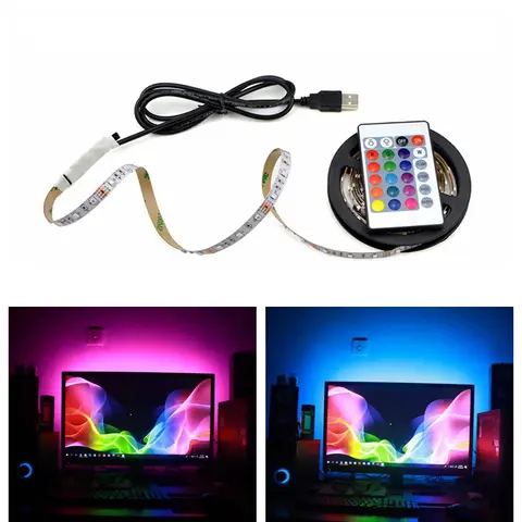 RGB Waterproof LED Strip USB Remote AIMENGTE