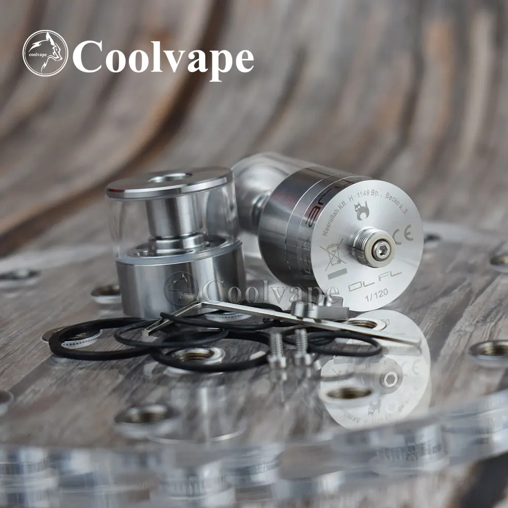 Coolvape Dvarw DL FL RTA Atomizer 6.0ml pojedyncza cewka budynek 24mm zbiornik do odbudowy przepływ powietrza wlot regulowany 316ss zbiornik rta