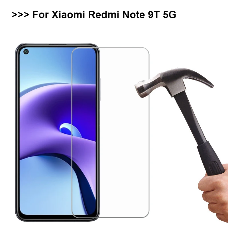 2-1PC Tempered Glass For Xiaomi Redmi Note 9T 5G Screen Protector For Xiami Redme Redmi Note 9T M2007J22G Glass Phone Cover Film