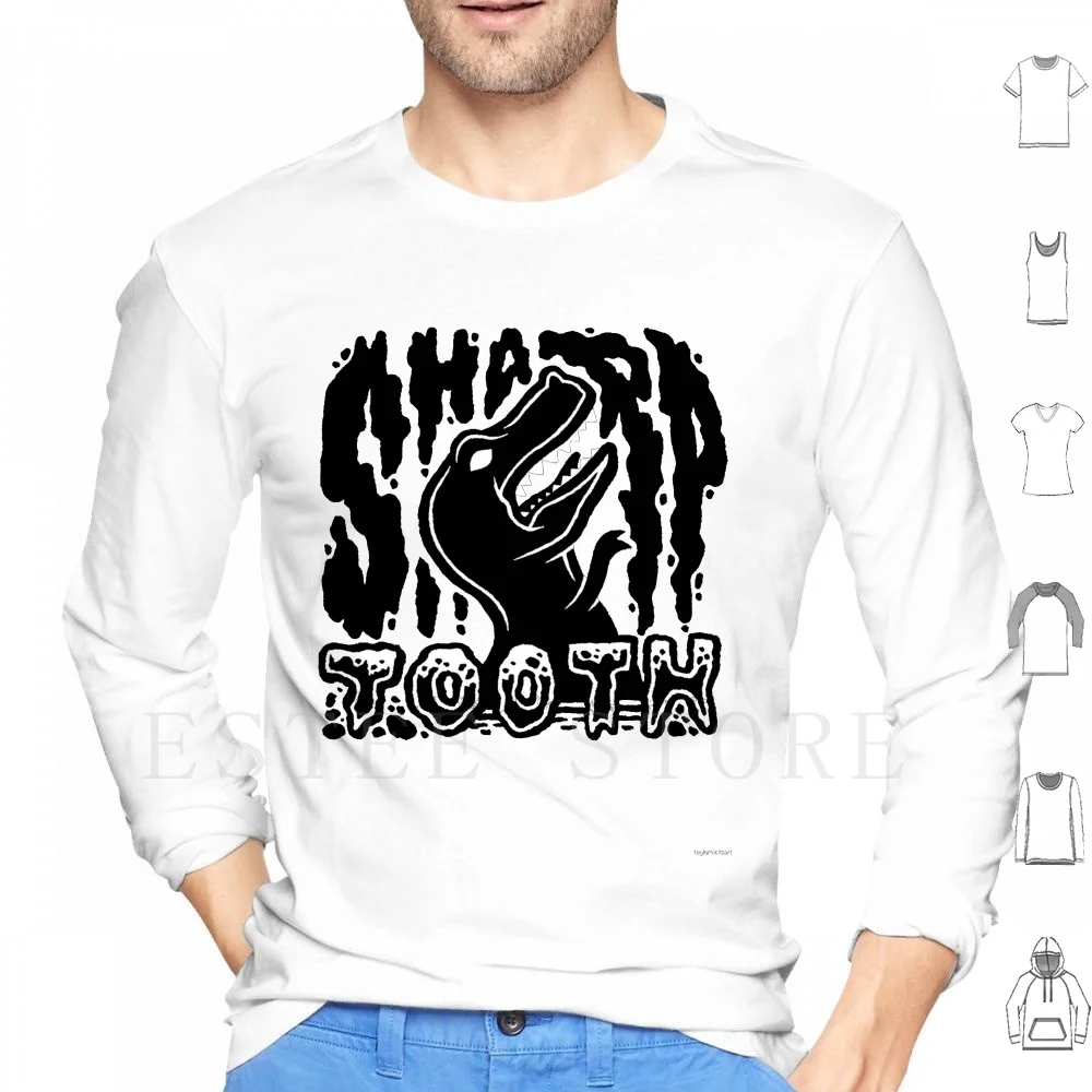 Sharp Tooth Hoodie Long Sleeve Trex Tyrannosaurus Rex Dinosaur Reptile Lizard Sharp Tooth The Land Before Time Type