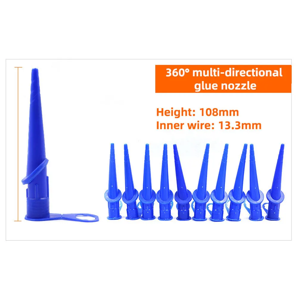 10 stücke Pneumatische Klebepistole Düse Zubehör 6/8/10 MM Edelstahl Kleber Düse Weiche & Harte kleber Düse Adapter Set Kleber Düse – Detail 13