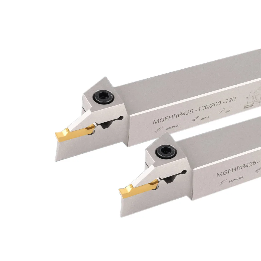 Arco reverso final rosto grooving titular mgfhrr320 325-65/120-t16 mgfhrr425 525 mola de aço entalho mandril torno cnc ferramentas de corte
