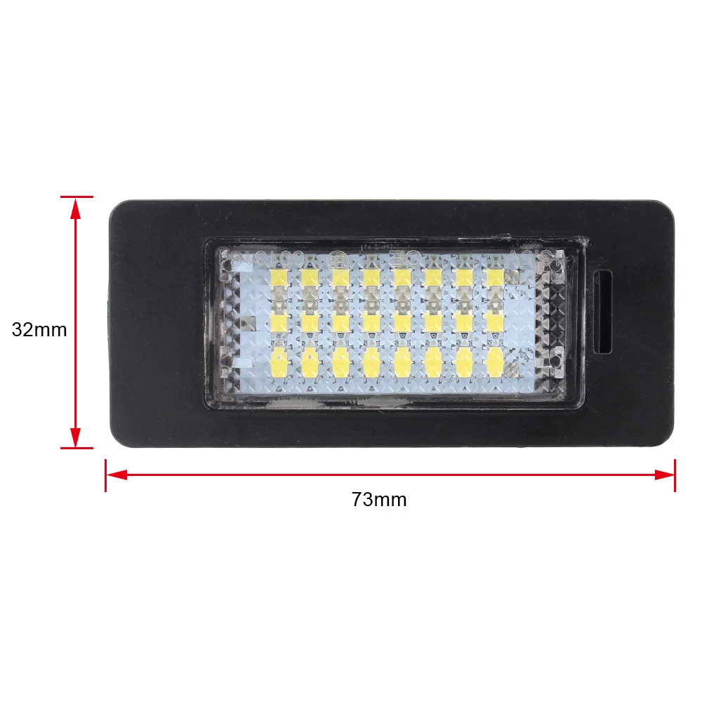 Car Accessories For Audi A4 B8 A5 S5 Q5 TT VW PASSAT 5D R36 LED 12V 3W 6500k License Plate Number Light 8T0943021 2pcs