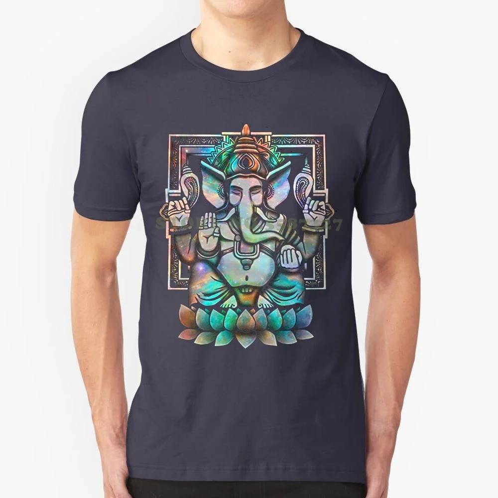 Newest Hot Sale Fashion T Shirt Men Cosmic Ganesh Bright Men's Graphic T Shirt